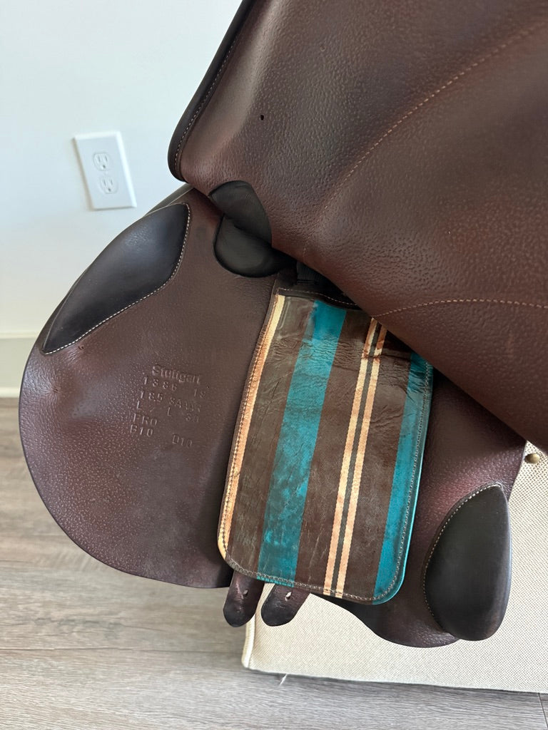 Left underflap and stamp