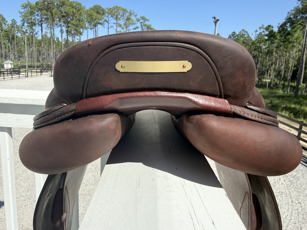 Back of the saddle, cantle and rear panels